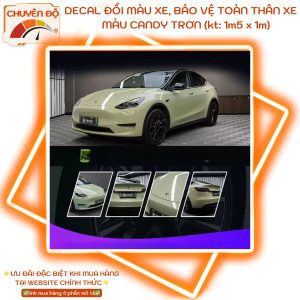 Decal chân kính ô tô