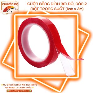 Băng dính 3M đỏ 2 mặt