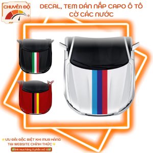 Tem nắp capo cờ nước