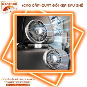 Quạt đôi kẹp ghế xe