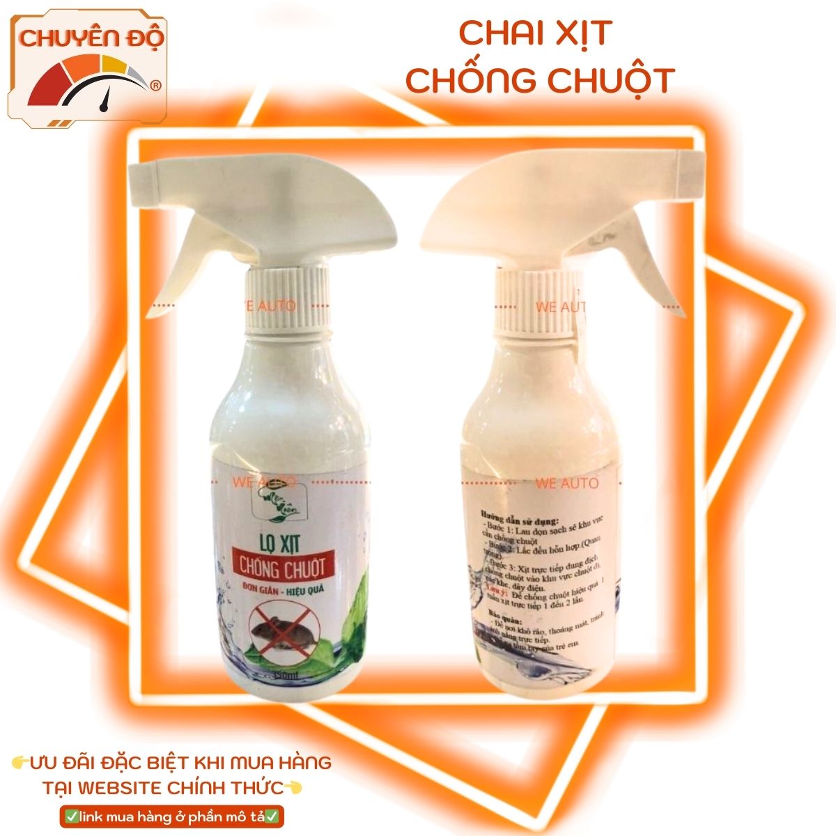 Chai Xịt Chống Chuột, Gián, Côn Trùng